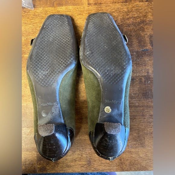 MaxMara Vintage Leather/Suade Kitten Heels - Picture 10 of 10
